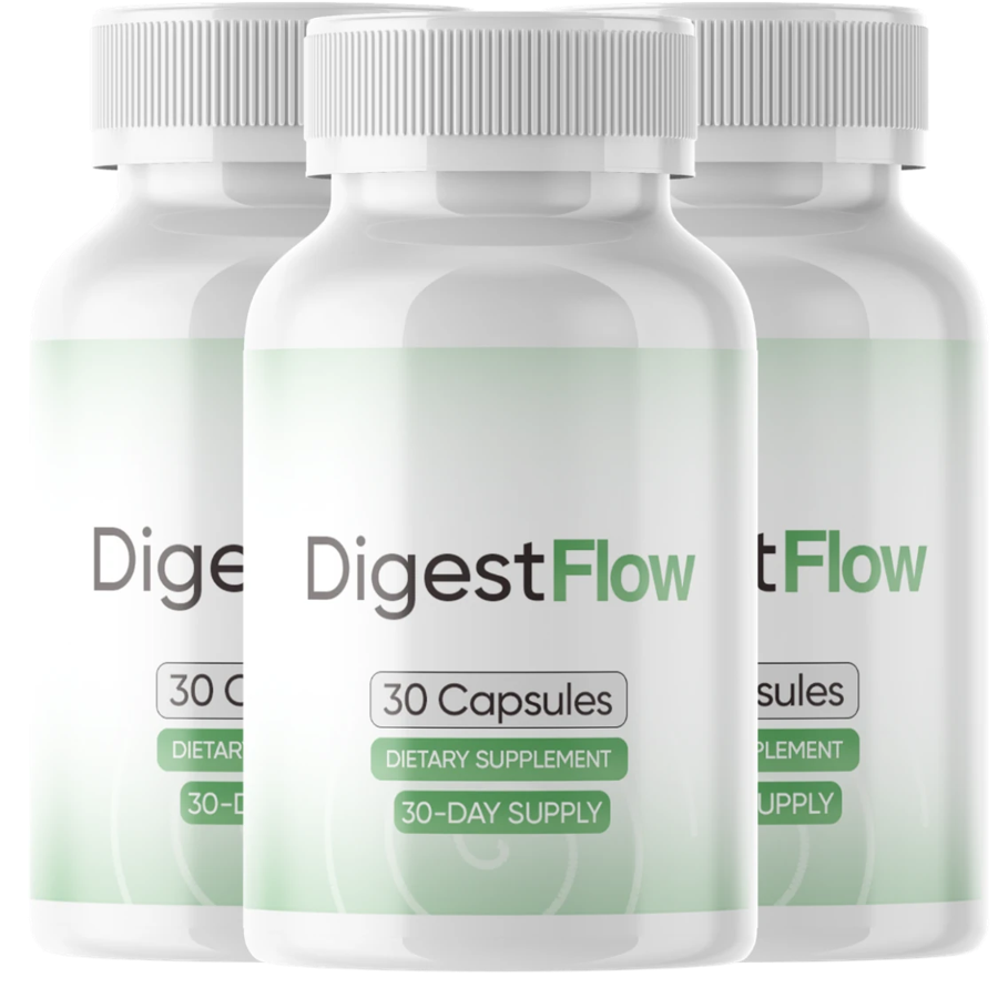 DigestFlow natural digestive support capsules