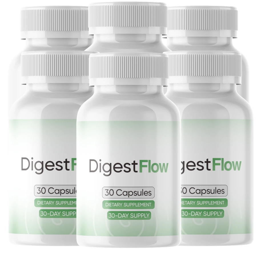 DigestFlow digestive support bottles